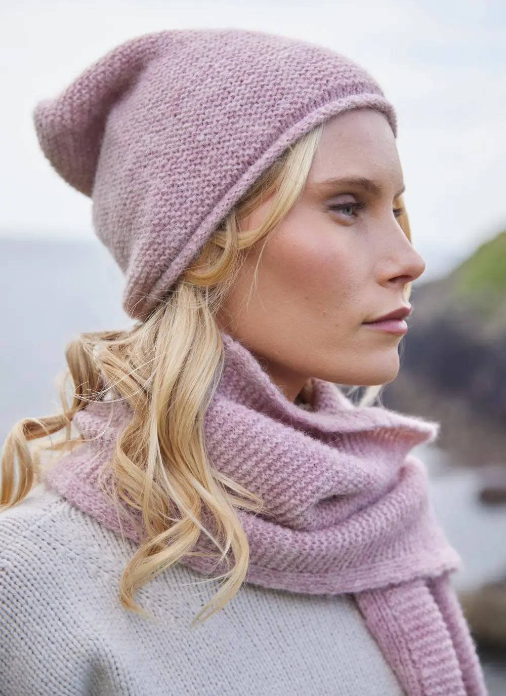 Fisherman Alpaca Slouchy Beanie